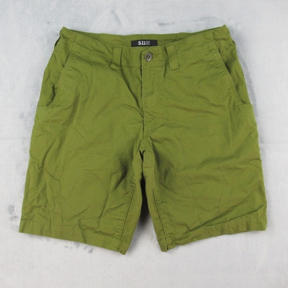 5.11 Tactical Mens 33 Green Apex Shorts 73350-348 Stretch Cotton Utility